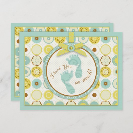 Darling Baby Toes TY Briefkaart B (Voorkant / Achterkant)