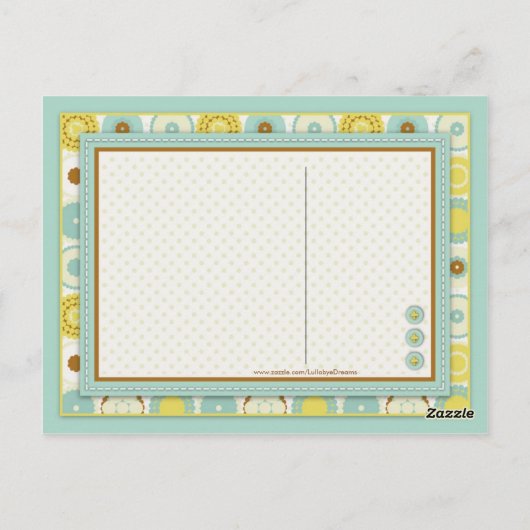 Darling Baby Toes TY Briefkaart B (Achterkant)