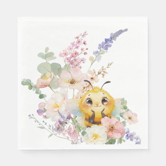 Darling Bee Paper Napkin Servet (Voorkant)