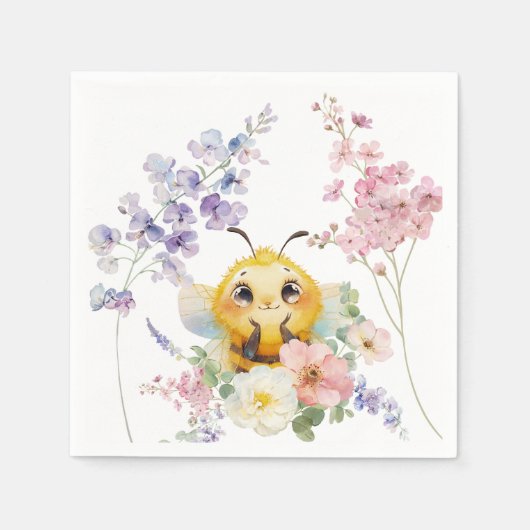 Darling Bee Paper Napkin Servet (Voorkant)