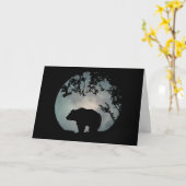 Darling Beer in de Moon Birthday Kaart (Gele Bloem)