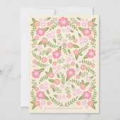 Darling Blooms Birth Announding - Cream Aankondiging (Achterkant)