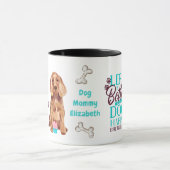 Darling Cocker Spaniel Dog houdt van MOM Birthday Mok (Midden)