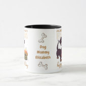 Darling Dachshund Dog Funny MOM of Dads Birthday Mok (Midden)