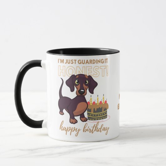 Darling Dachshund Dog Funny MOM of Dads Birthday Mok (Links)