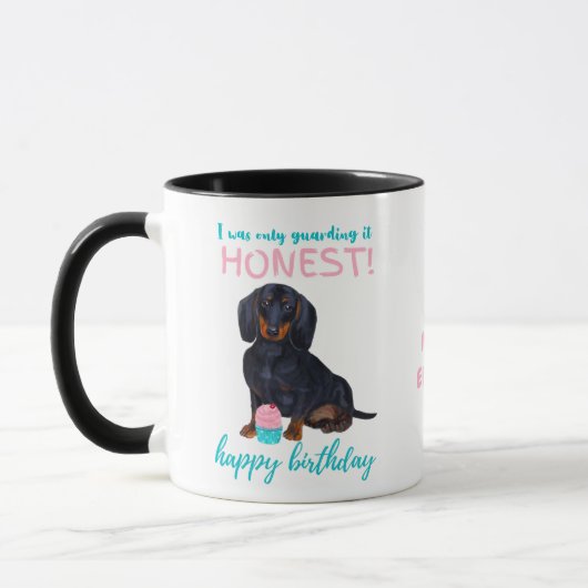 Darling Dachshund Dog Funny MOM of Dads Birthday Mok (Links)