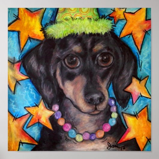 Darling Dachshund Poster (Voorkant)