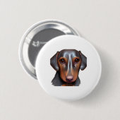 Darling Dachshund Ronde Button 5,7 Cm (Voorkant /achterkant)