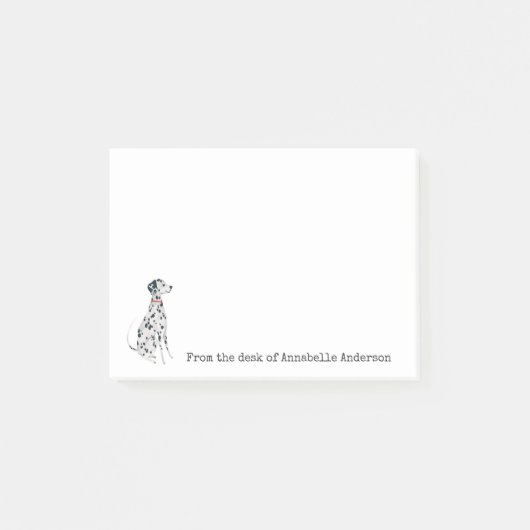 Darling Dalmatian Personaliseert Post-it Notes (Voorkant)