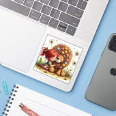 Darling Dandelion Sticker (Laptop met iPhone)
