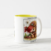 Darling Dandelion Tweekleurige Koffiemok (Voorkant rechts)