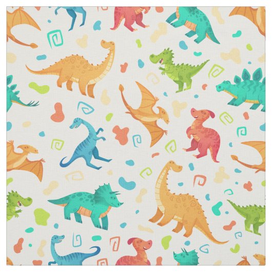 Darling Dinosaurs Fabric Stof (Swatch)