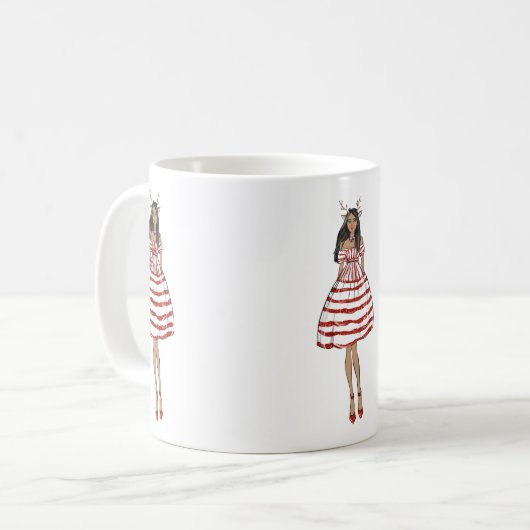 Darling Diva Kerstmis Mok (Voorkant links)