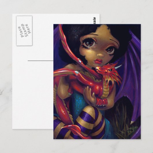 "Darling Dragonling I"-Briefkaart Briefkaart (Voorkant / Achterkant)