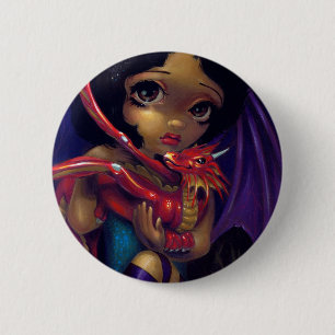 "Darling Dragonling I"-Button Ronde Button 5,7 Cm