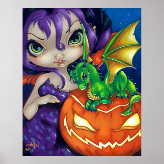 Darling Dragonling II ART PRINT Halloween Dragon (Voorkant)
