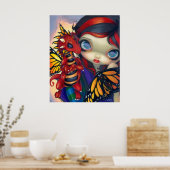 Darling Dragonling III ART PRINT draak schattig (Keuken)