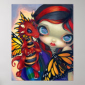 Darling Dragonling III ART PRINT draak schattig (Voorkant)