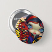 "Darling Dragonling III"-Button Ronde Button 5,7 Cm (Voorkant /achterkant)