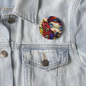 "Darling Dragonling III"-Button Ronde Button 5,7 Cm (In situ)