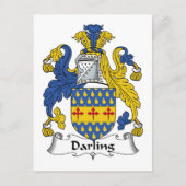 Darling Family Crest Briefkaart (Voorkant)
