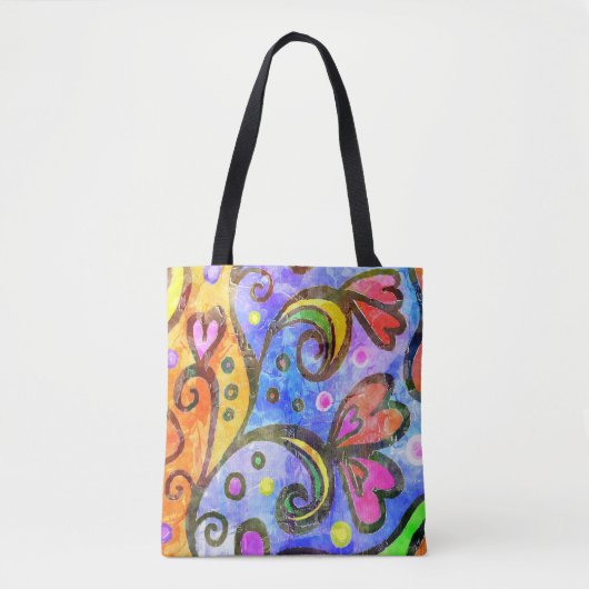 Darling Floral Canvas tas (Voorkant)