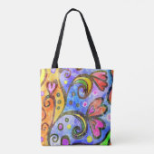 Darling Floral Canvas tas (Achterkant)