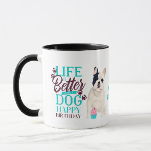 Darling French Bulldog Dog houdt van MOM Birthday Mok