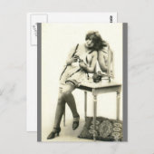 Darling French Risqué  foto Briefkaart (Voorkant / Achterkant)
