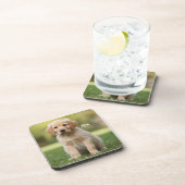 Darling Golden Retriever Gepersonaliseerde Onderze Bier Onderzetter (Rechterzijde)