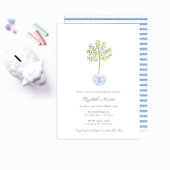 Darling Handschilderde Lemon Tree Boy Baby shower Kaart