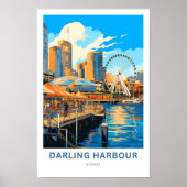 Darling Harbour Sydney Travel Print (Voorkant)