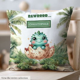 Darling Hatching Soon Baby Dinosaur Baby Pillow Kussen