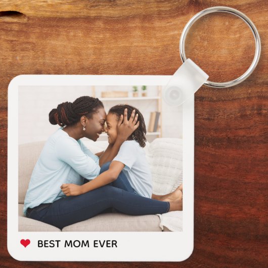 Darling Heart persoonlijke foto-Sleutelhanger Sleutelhanger (Achterkant)