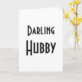 Darling Hubby Happy Birthday Kaart (Gele Bloem)