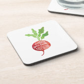 Darling, je ziet er radishu uit | voedselbont onderzetter (Linkerzijde)