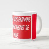 Darling Lets Entwine-liefhebbers vinden rood wit Grote Koffiekop (Voorkant rechts)