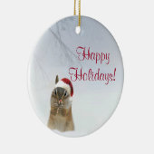 Darling little chipmunk animal Kerstannament Keramisch Ornament (Rechts)