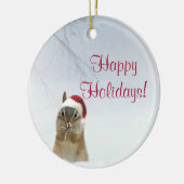 Darling little chipmunk animal Kerstannament Keramisch Ornament (Links)