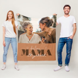 Darling Mama Photo Gift voor mam Fleece Deken