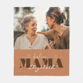 Darling Mama Photo Gift voor mam Fleece Deken