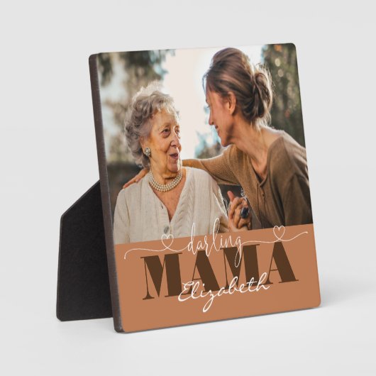 Darling Mama Photo Gift voor mam Fotoplaat (Voorkant)