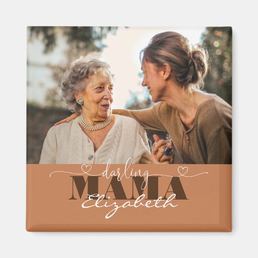 Darling Mama Photo Gift voor mam Magneet (Voorkant)