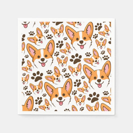 Darling Pembroke Welsh Corgi Pet Puppy Dog Servet (Voorkant)