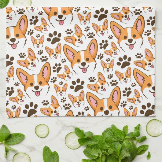 Darling Pembroke Welsh Corgi Pet Puppy Dog Theedoek (Gevouwen)