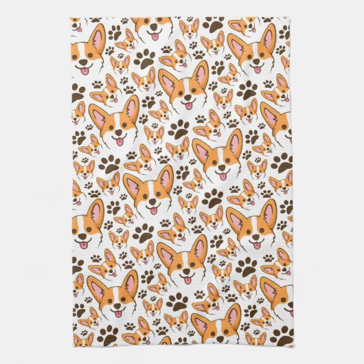 Darling Pembroke Welsh Corgi Pet Puppy Dog Theedoek (Verticaal)