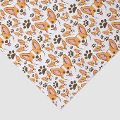 Darling Pembroke Welsh Corgi Pet Puppy Dog Tissuepapier (Detail)