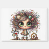 Darling Quirky Steampunk Girl 5300 Magnet (Voorkant)