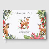 Darling Reindeer | Christmas Forest-Baby shower Gastenboek (Voorkant)