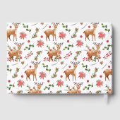 Darling Reindeer | Christmas Forest-Baby shower Gastenboek (Achterkant)